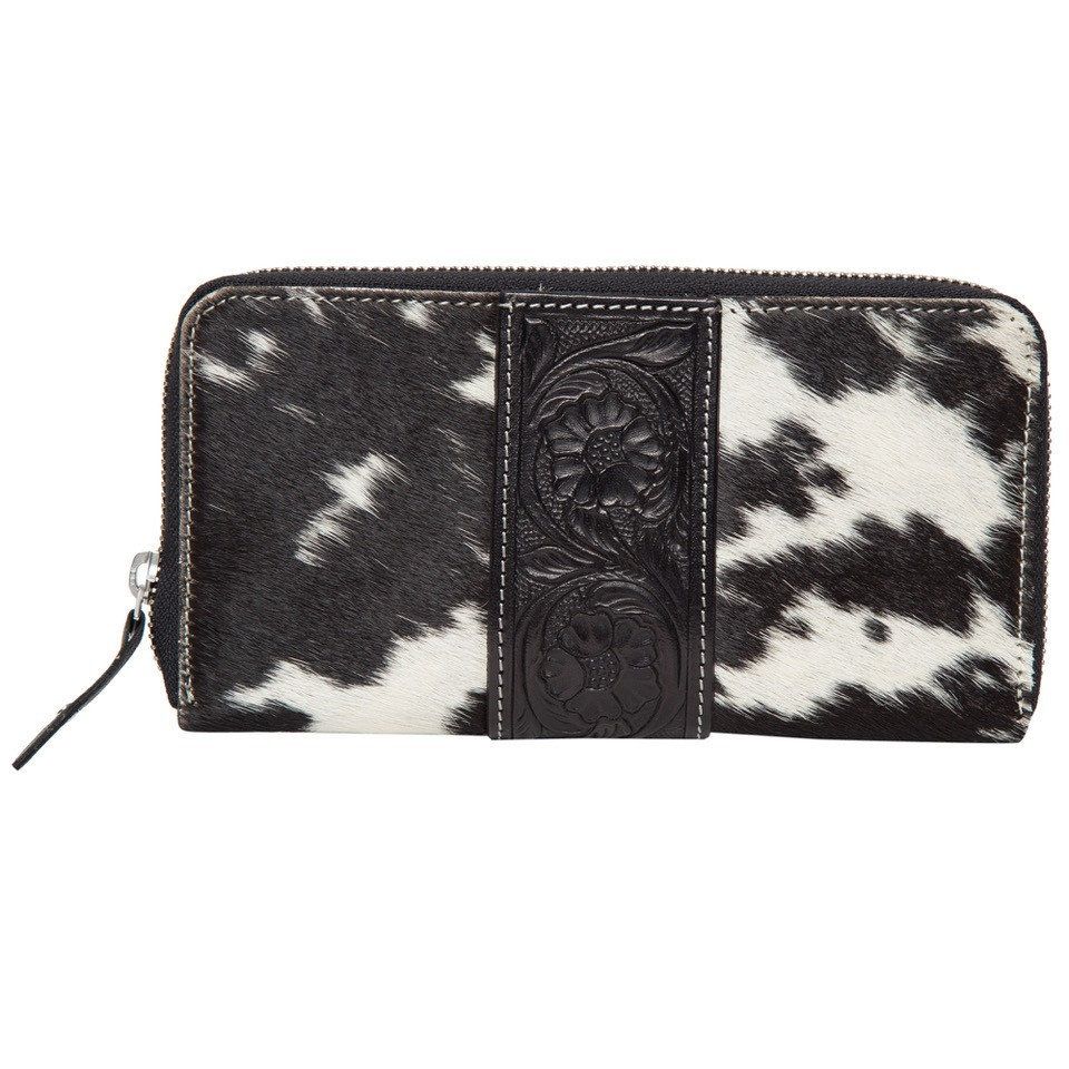 Lola – Genuine Cowhide and Tooled Leather Wallet
