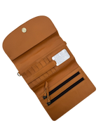 Sunflower Tooling Leather and Cowhide Wallet Bag