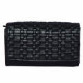 Gemma – Genuine Leather Woven Wallet