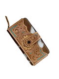 Maria – Genuine Cowhide and Tooled Leather Phone/ Wallet