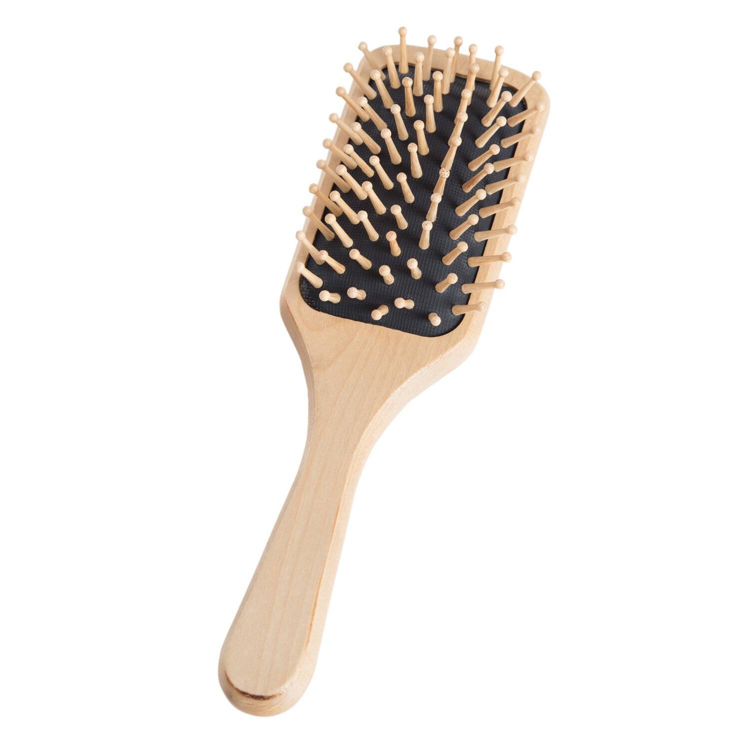 Tessa - Genuine Tooled Leather Wooden Hairbrush