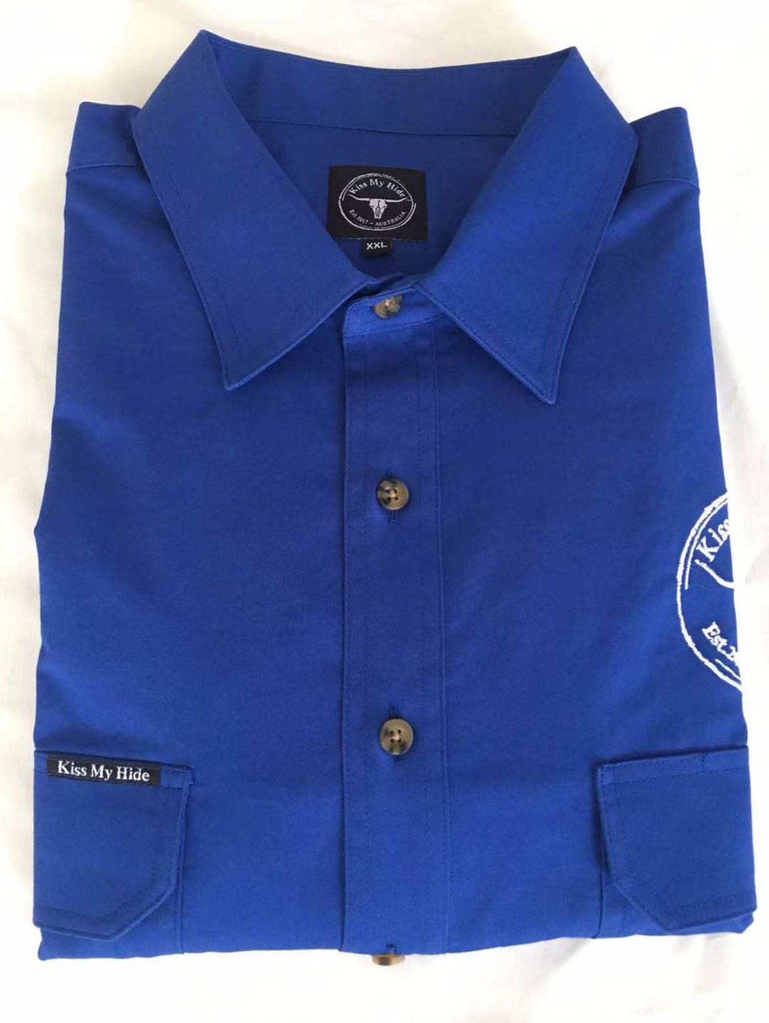 Men's Half Button Work Shirt - 2024 LOGO