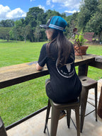 KMH Black T-Shirt Dress - 2024 LOGO