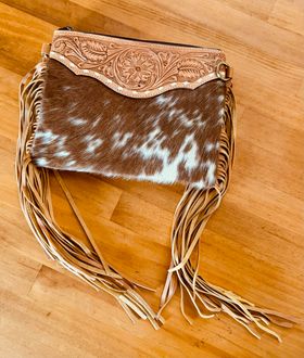Curico – Genuine Cowhide and Tooled Leather Bag
