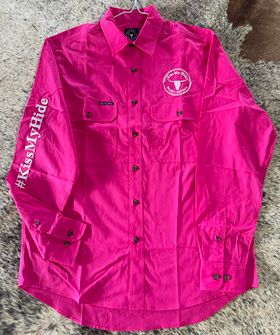 Men’s Full Button Work Shirt - 2024 LOGO