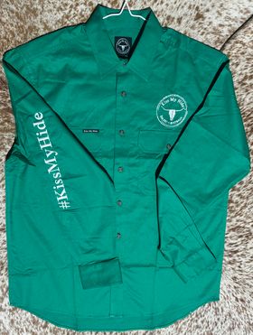 Men’s Full Button Work Shirt - 2024 LOGO