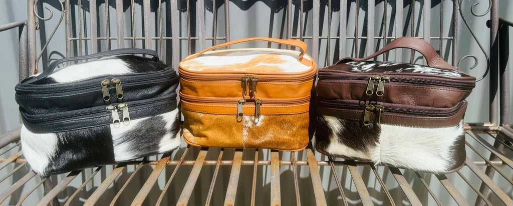 Bonnie – Genuine Cowhide and Leather Beauty Case