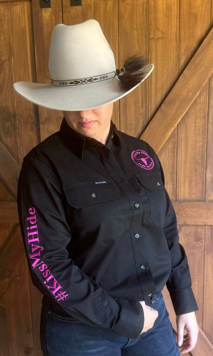 Women's LIMITED EDITION Full Button Work Shirt – 2024 LOGO