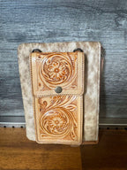 Nina – Genuine Cowhide and tooled Leather Bag