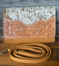 Sammi – Genuine Tooled Leather and Cowhide Bag
