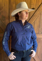 Women’s Full Button Work Shirt - 2024 LOGO