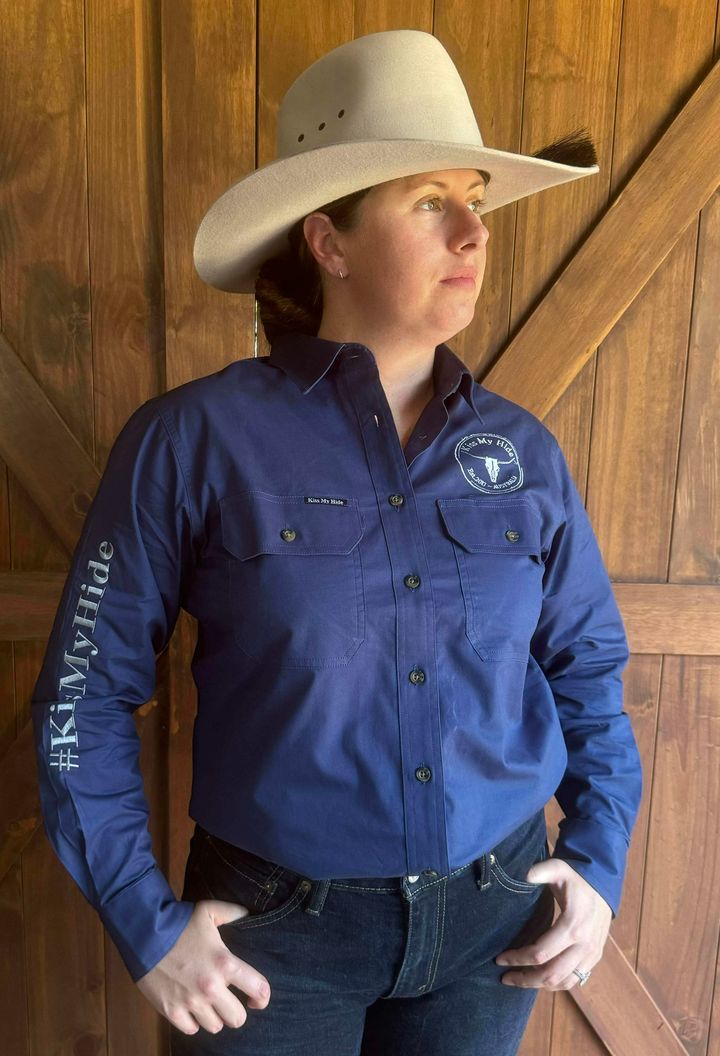 Women’s Full Button Work Shirt -  2024 LOGO