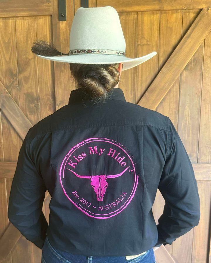 Women's LIMITED EDITION Full Button Work Shirt – 2024 LOGO