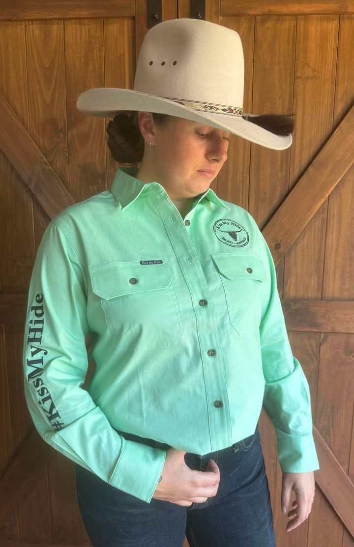 Women’s Full Button Work Shirt -  2024 LOGO