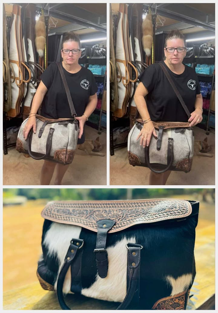 Statement – Genuine Leather and Cowhide Bag