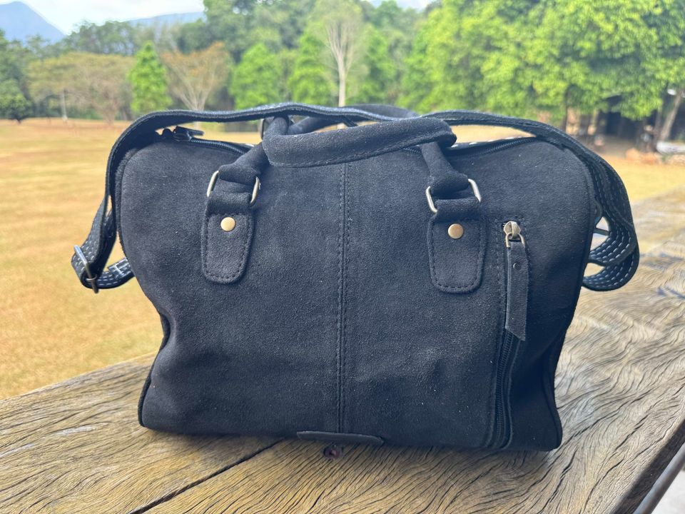 Sammy – Genuine Suede Leather Mini Duffle Bag