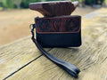 Sally – Genuine Tooled Leather Clutch Australia