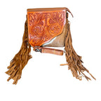 Lana – Genuine Tooled Leather and Cowhide Bag