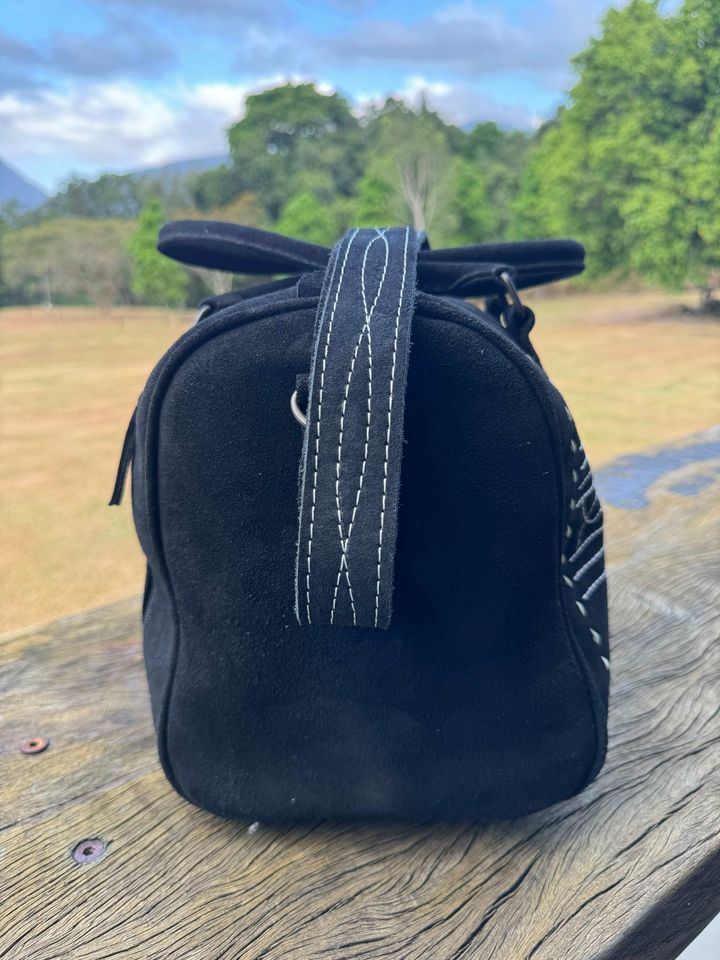 Sammy – Genuine Suede Leather Mini Duffle Bag