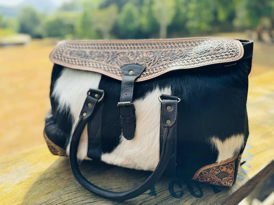 Statement – Genuine Leather and Cowhide Bag