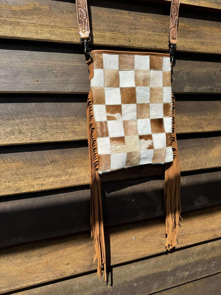 Athena – Genuine Cowhide Patchwork Leather Bag