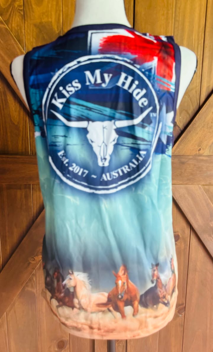 Adult "HORSES" Design Singlet - 2024 Logo