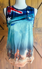 Kids "HORSES" Design Singlet – 2024 Logo