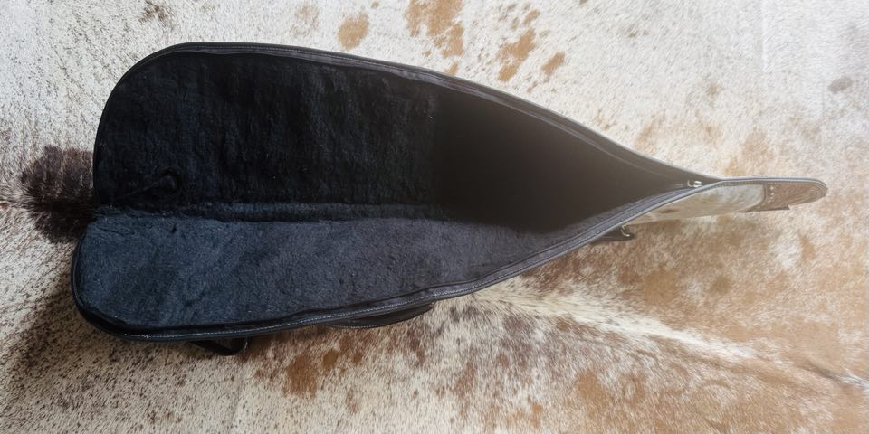 Rifle/ Gun Case - Genuine Tooled Leather and Cowhide