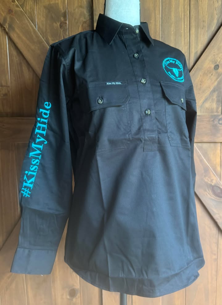 Women's Half Button Work Shirt - 2024 LOGO