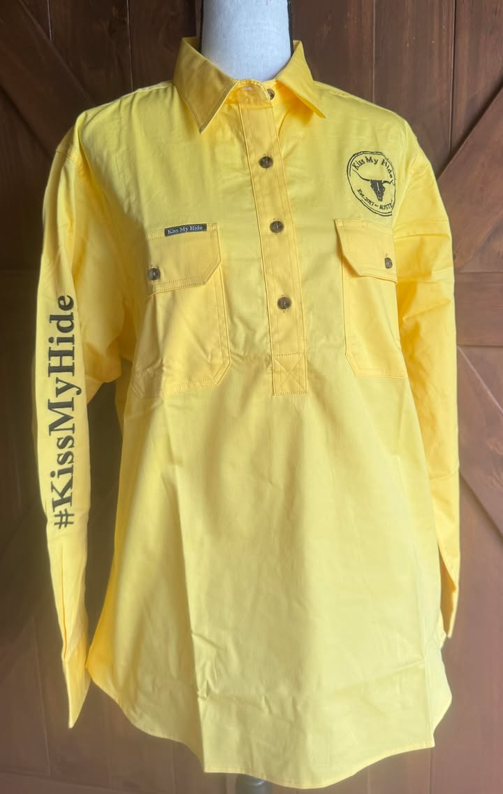 5 x BUNDLE DEAL $199 - Women's Half Button Work Shirt - 2024 LOGO