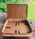 Alyssa – Genuine Cowhide and Leather Jewellery Case