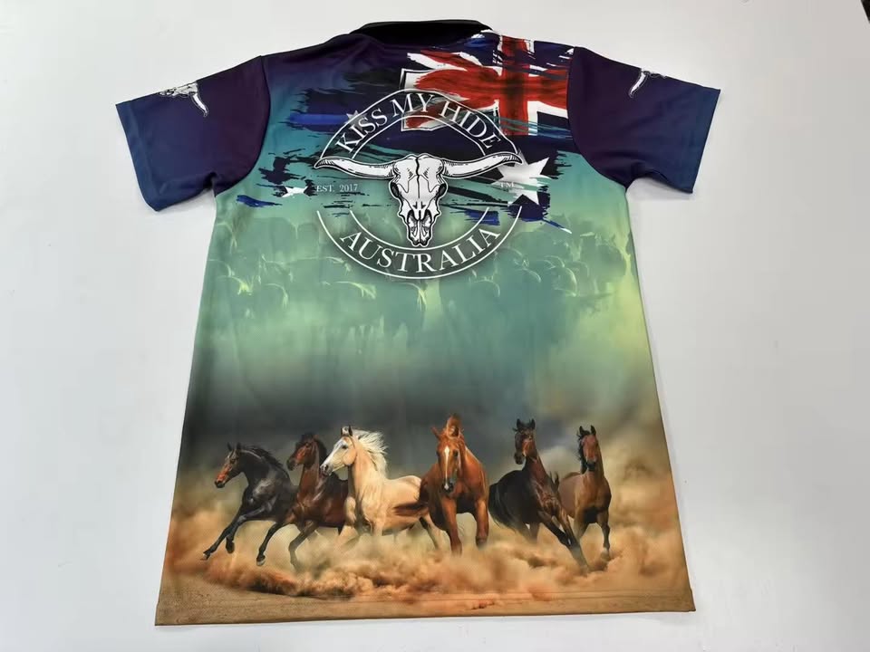 Adult "HORSES" Polo Shirt