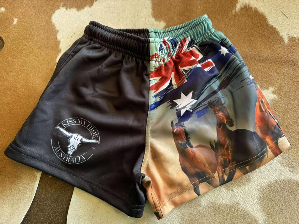 Kids "HORSES" Rugby Shorts