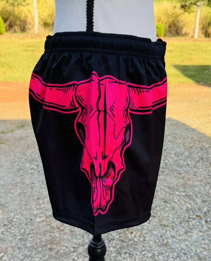 Adult "PINK BULL" Rugby Shorts