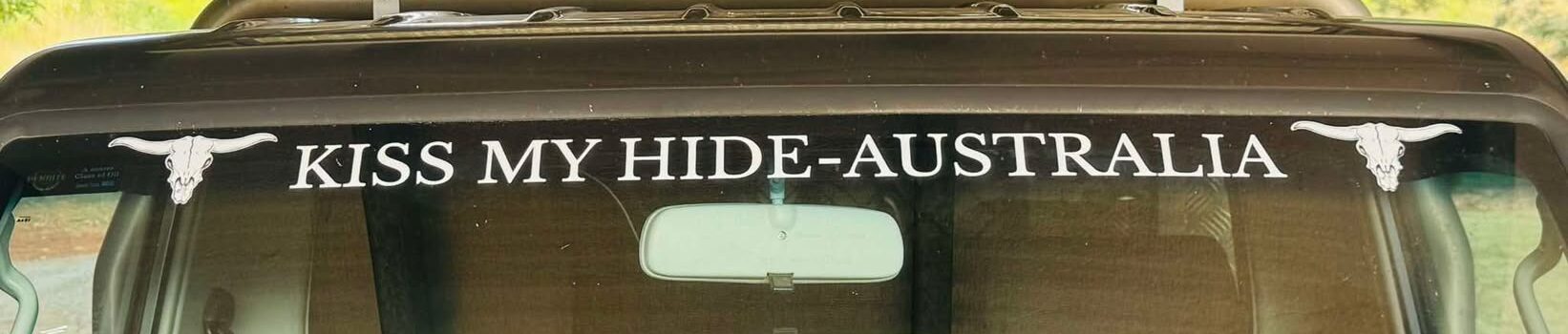 KMH Car Windscreen Decal