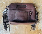 Tanya – Genuine Tooled Leather Tassel Bag