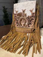 Isabella – Genuine Cowhide and Tooled Leather Cactus Bag