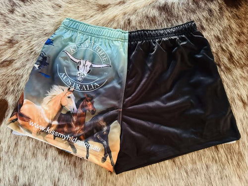 Adult "HORSES" Rugby Shorts
