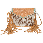 Luci – Genuine tooled Leather and Cowhide Bag