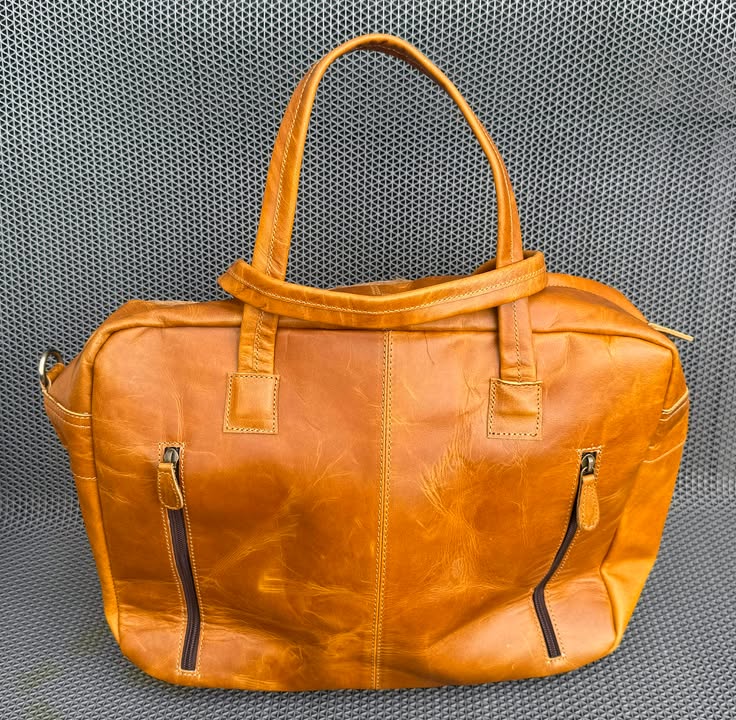 Callum - Genuine Cowhide and Distressed Leather Laptop Bag