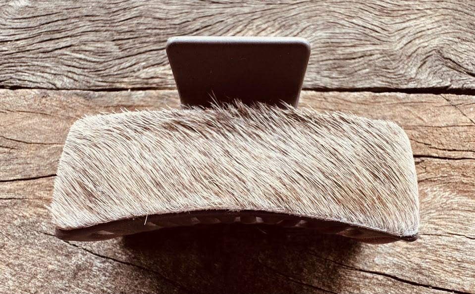 Cowhide Claw Hair Clip – Genuine Cowhide Australia