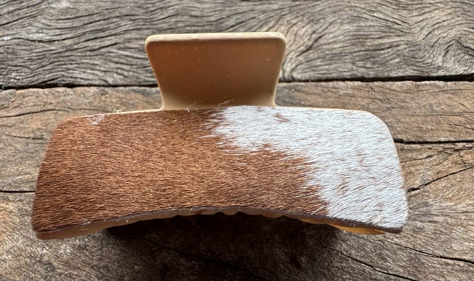 Cowhide Claw Hair Clip – Genuine Cowhide Australia