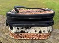 Lilly – Genuine Cowhide and Tooled Leather Wallet Dual Compartment Toiletry Bag Australia
