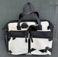 Callum - Genuine Cowhide and Distressed Leather Laptop Bag
