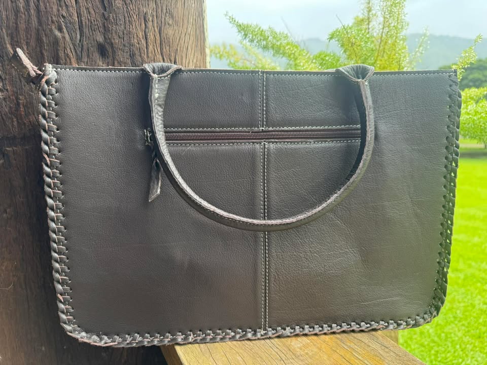 Sicily – Genuine Cowhide and Leather Inlay Bag