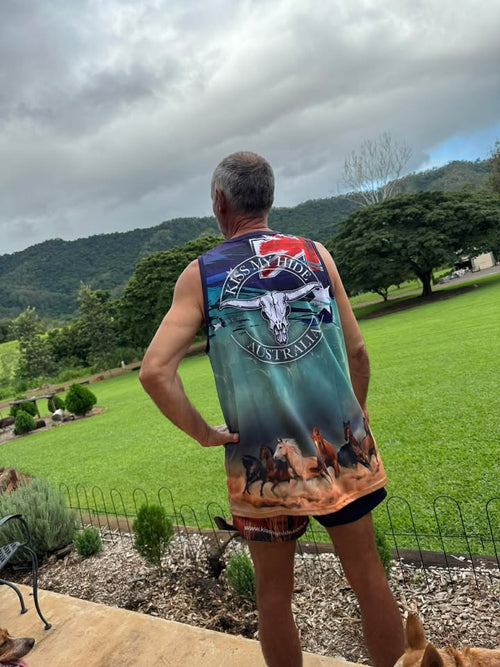 Adult "HORSES" Singlet