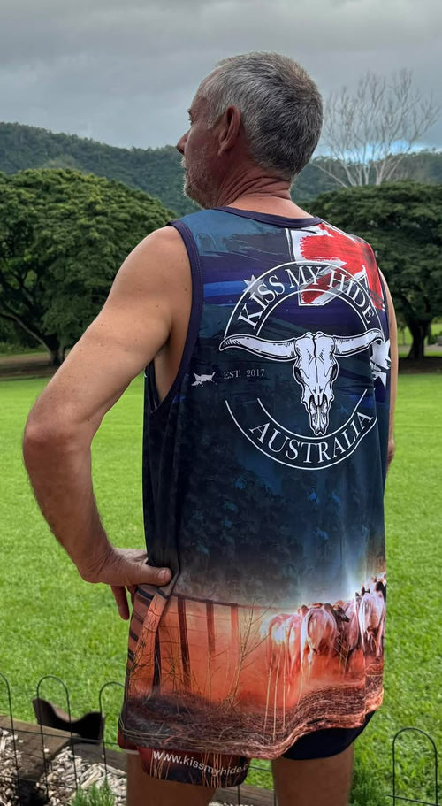 Adult "CATTLE" Design Singlet
