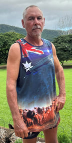 Adult "CATTLE" Design Singlet
