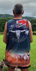Adult "CATTLE" Design Singlet