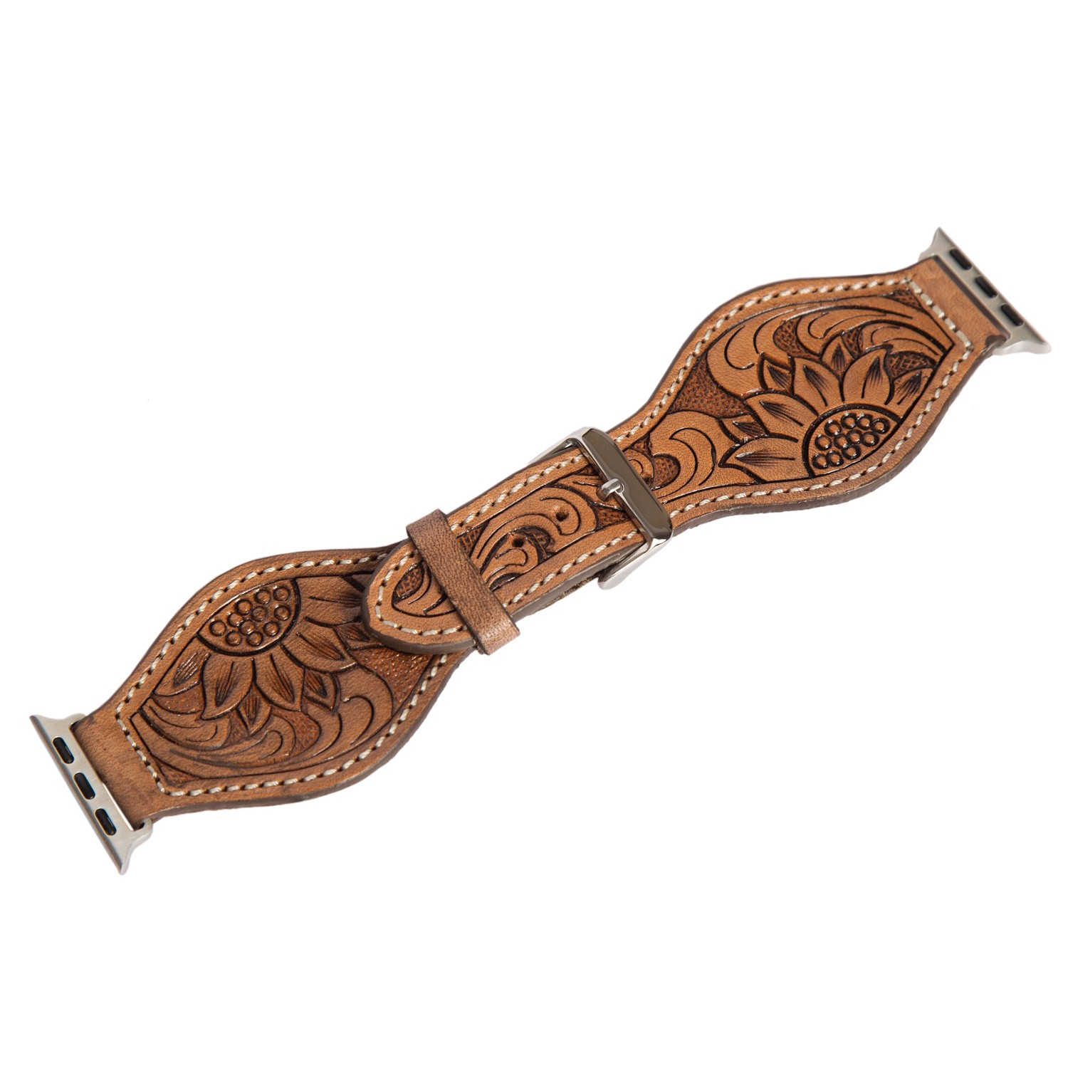 Apple Round Leather Watch Band
